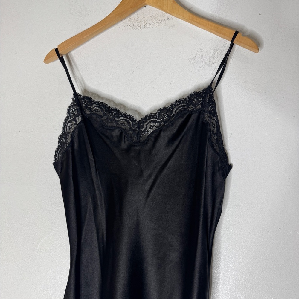 brooks brothers Black Silk‎ Mini Slip Dress Size 6 - Picture 2 of 5
